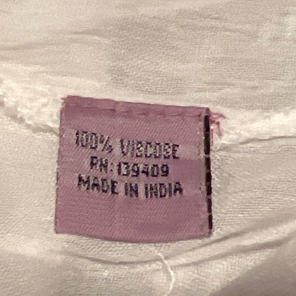 Cream Relaxed Tie Front 3/4 Sleeve Blouse - Picture 6 of 6